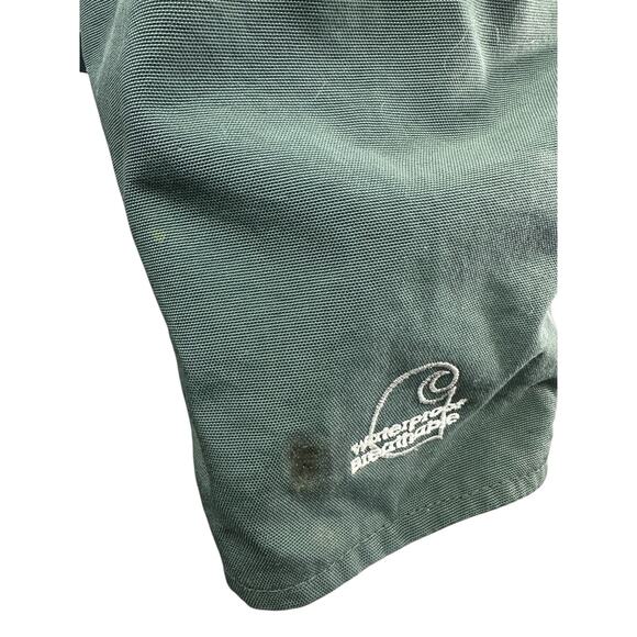 *Flawed Carhartt Jacket Shoreline Waterproof Breathable Green 2XL *Missing Hood - Picture 3 of 16